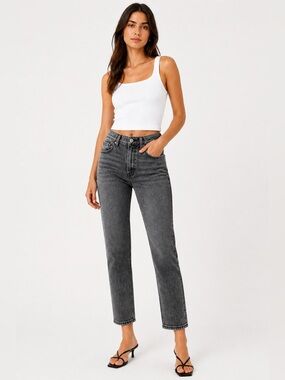 Abercrombie & Fitch The Ankle Straight Ultra High Rise - Size 26/2 Curve Love